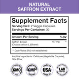 Nutra Simple Saffron Supplement 177mg side view showing capsule