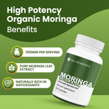 Nutra Wave Moringa Oleifera Capsules 1200mg bottle with label