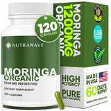 Nutra Wave Moringa Oleifera Capsules 1200mg front view
