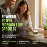 Nutra Wave Moringa Oleifera Capsules 1200mg with measuring spoon