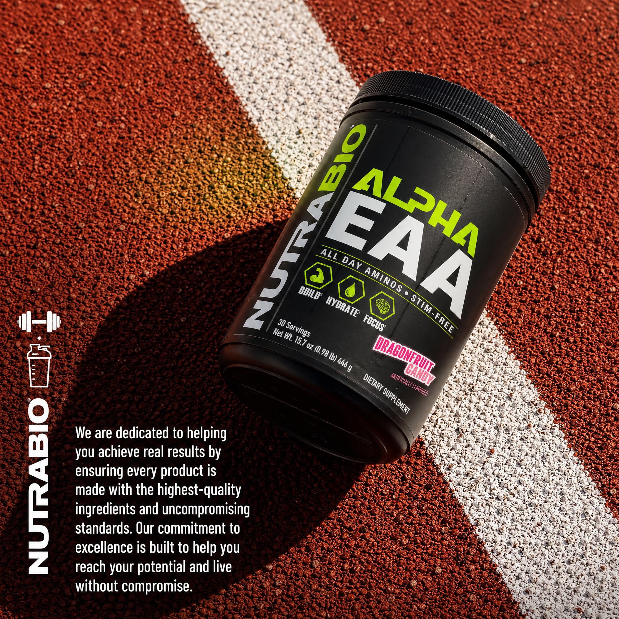 NutraBio Alpha EAA Powder 440g with coconut water
