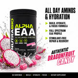 NutraBio Alpha EAA Powder 440g with scoop