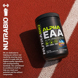 NutraBio Alpha EAA Powder 453g lifestyle scene