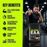NutraBio Alpha EAA Powder 453g with other supplements