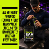 NutraBio Alpha EAA Powder 472g packaging details