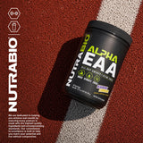 NutraBio Alpha EAA Powder 472g with measuring scoop