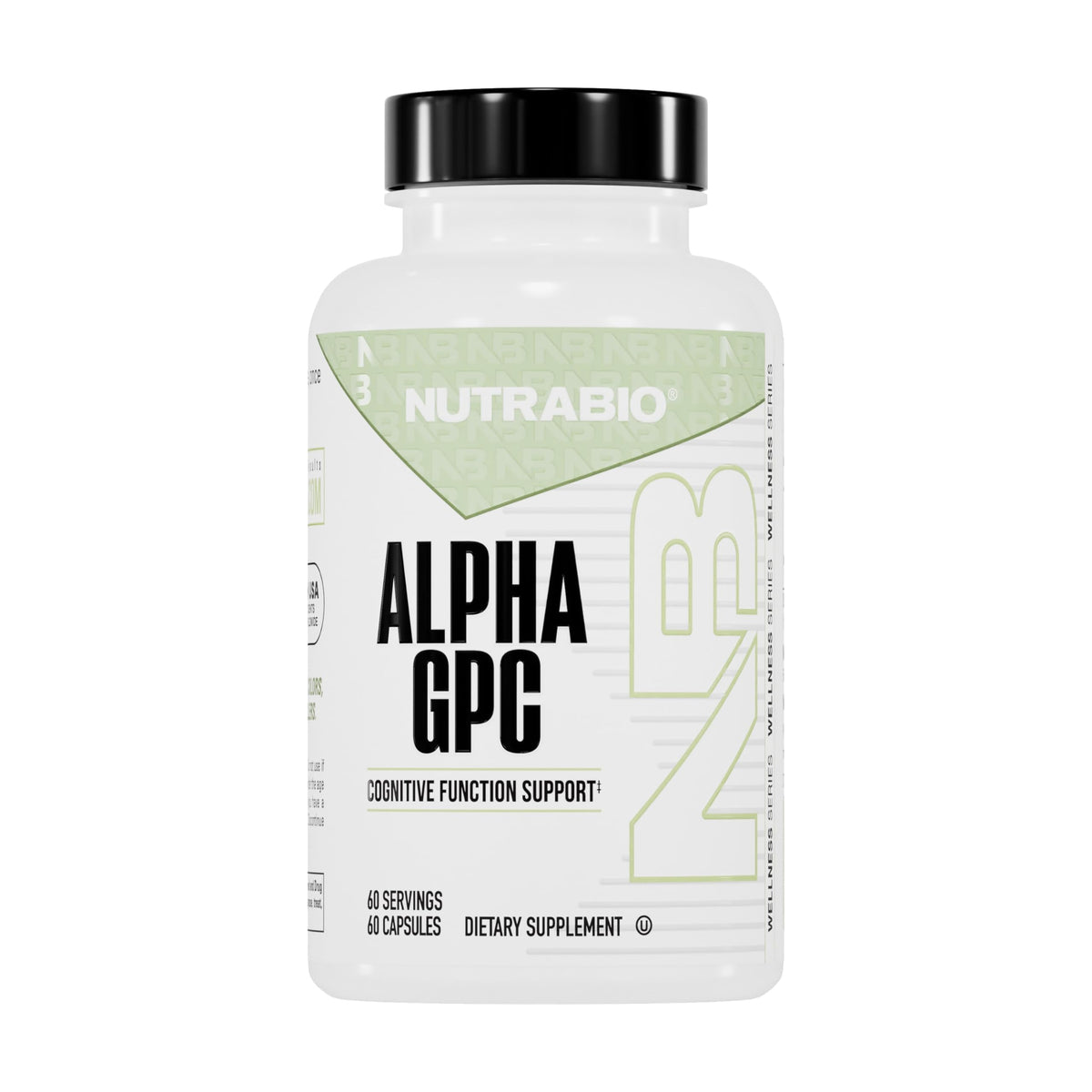 NutraBio Alpha Lipoic Acid 300mg capsule bottle front view