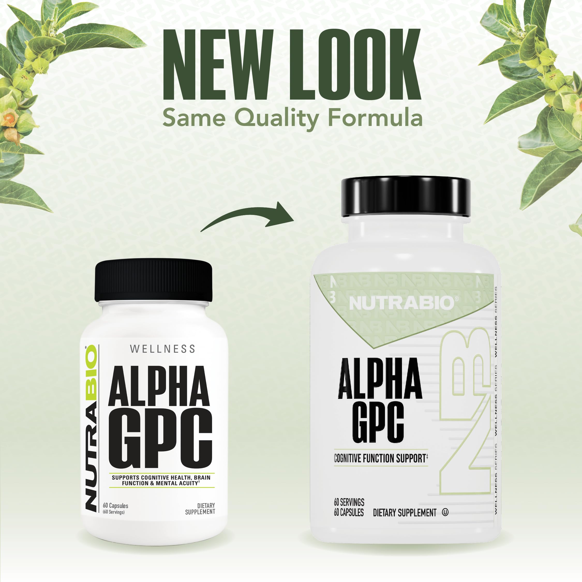 NutraBio Alpha Lipoic Acid 300mg capsule bottle side view