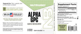NutraBio Alpha Lipoic Acid 300mg capsules displayed with other supplements