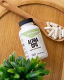 NutraBio Alpha Lipoic Acid 300mg capsules in hand
