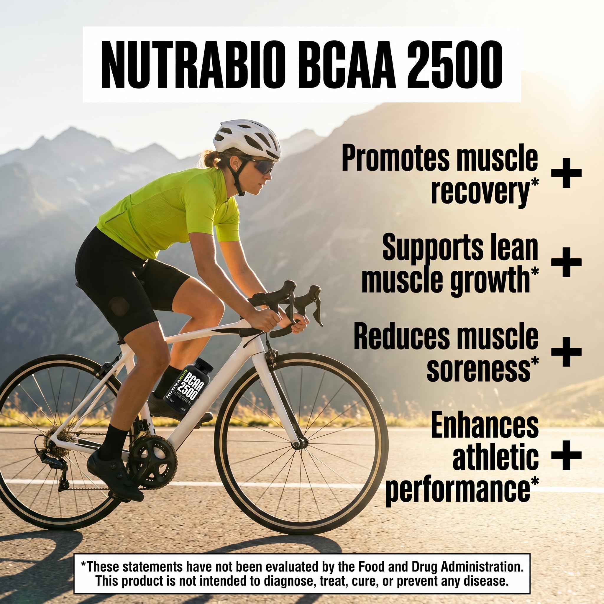 NutraBio BCAA 2500 in a gym setting