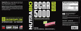 NutraBio BCAA 5000 444g scoop showing powder
