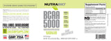 NutraBio BCAA Natural 372g top view of container