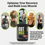 NutraBio CGT-MAX Creatine Supplement 549g scoop