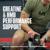 NutraBio Creatine HMB Powder back view with ingredient list