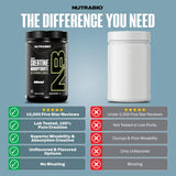 NutraBio Creatine Monohydrate 300g side view