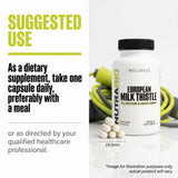 NutraBio European Milk Thistle supplement dosage information