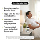 NutraBio GABA Supplement 68g back view with ingredients