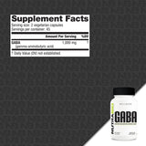 NutraBio GABA Supplement 68g side view