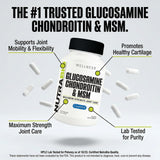 NutraBio Glucosamine Chondroitin MSM supplement on a kitchen counter