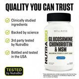 NutraBio Glucosamine Chondroitin MSM supplement packaging