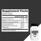 NutraBio Glucosamine Chondroitin MSM supplement side view