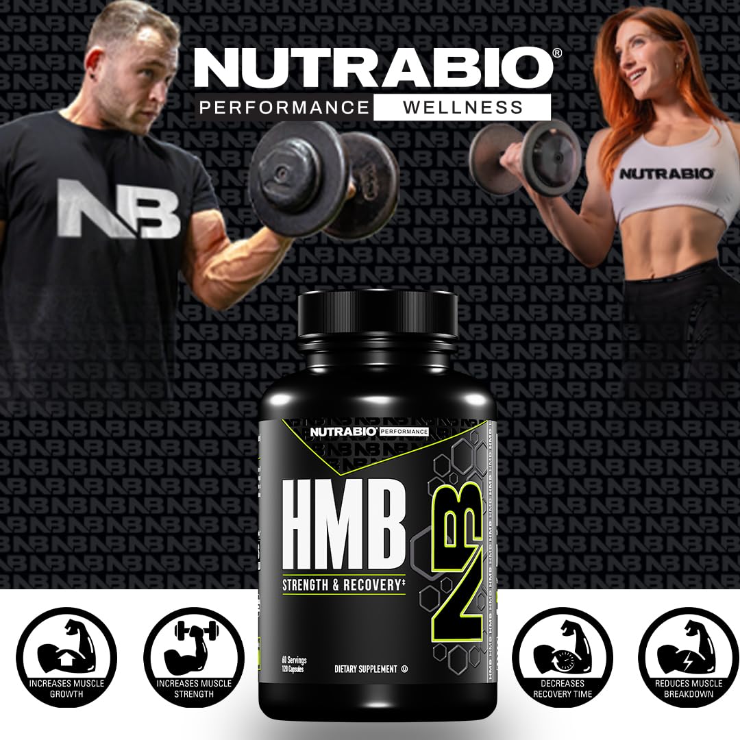 NutraBio HMB Supplement 104g in lifestyle setting