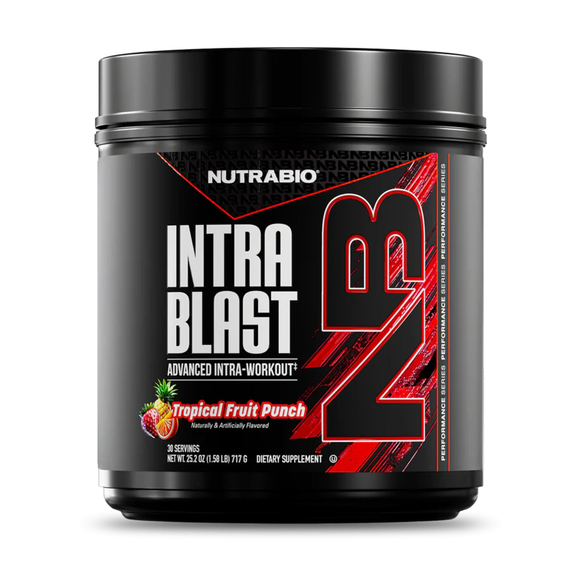 NutraBio Intra Blast BCAA Powder 717g front view