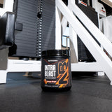 NutraBio Intra Blast BCAA Powder 718g with ingredients list