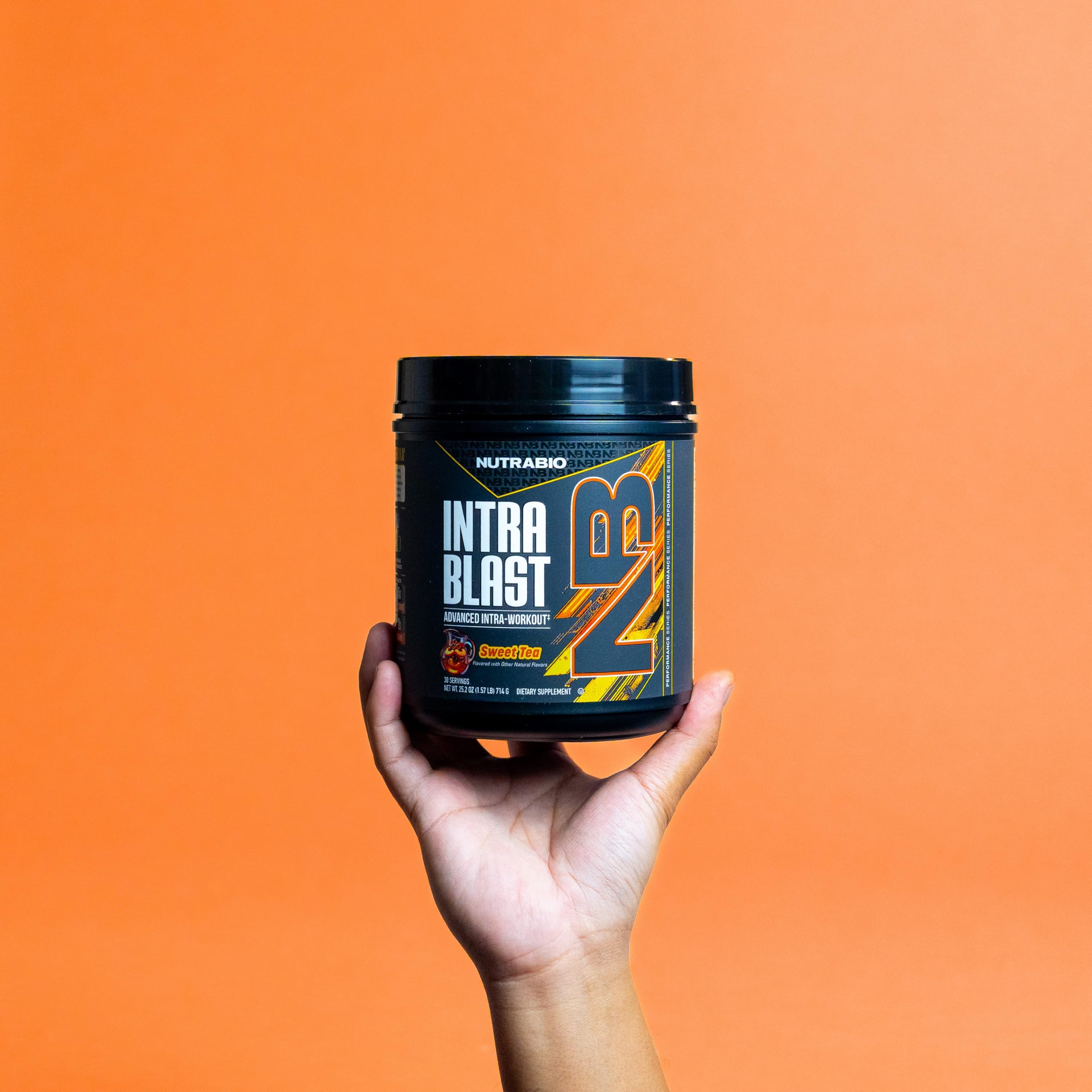 NutraBio Intra Blast BCAA Powder 725g scoop