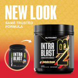 NutraBio Intra Blast BCAA Powder 848g side view