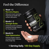 NutraBio L-Glutamine Powder packaging back view