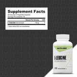 NutraBio L-Leucine Capsules side view showing label