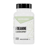 NutraBio L-Theanine capsules front view with label