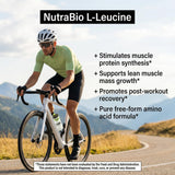 NutraBio Leucine 500g back view packaging