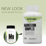 NutraBio Magnesium Capsules side view showing capsule size