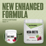 NutraBio Mega Beet Root Powder 280g packaging