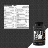 NutraBio MultiSport Multivitamin 150g side view