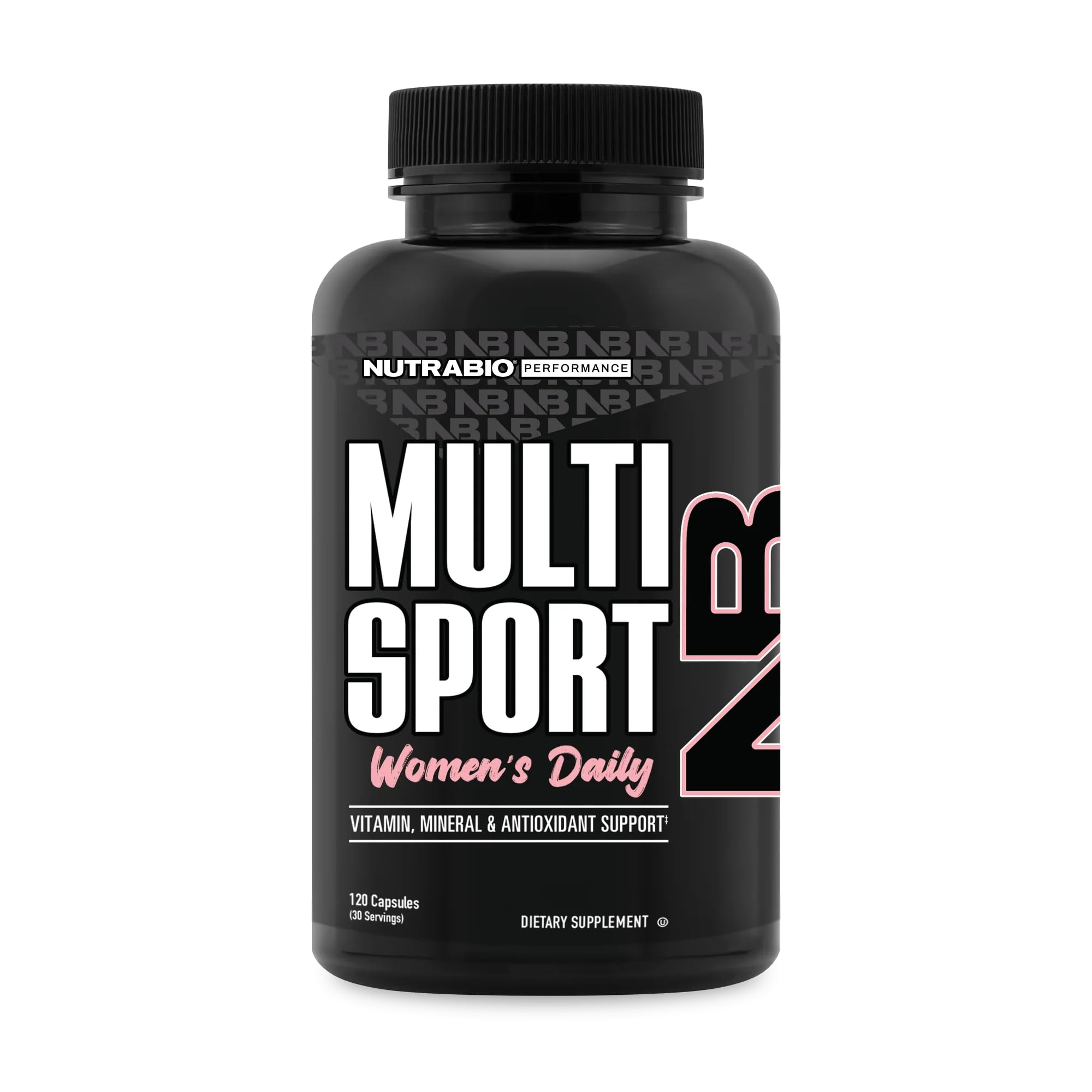 NutraBio MultiSport Multivitamin 60g front view