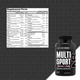 NutraBio MultiSport Multivitamin 60g side view