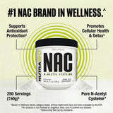 NutraBio N-Acetylcysteine 50g with other supplements