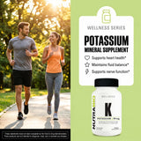 NutraBio Potassium Supplement 99mg 60 Capsules back view