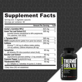 NutraBio ThermoFuel V9 Thermogenic Fat Burner side view