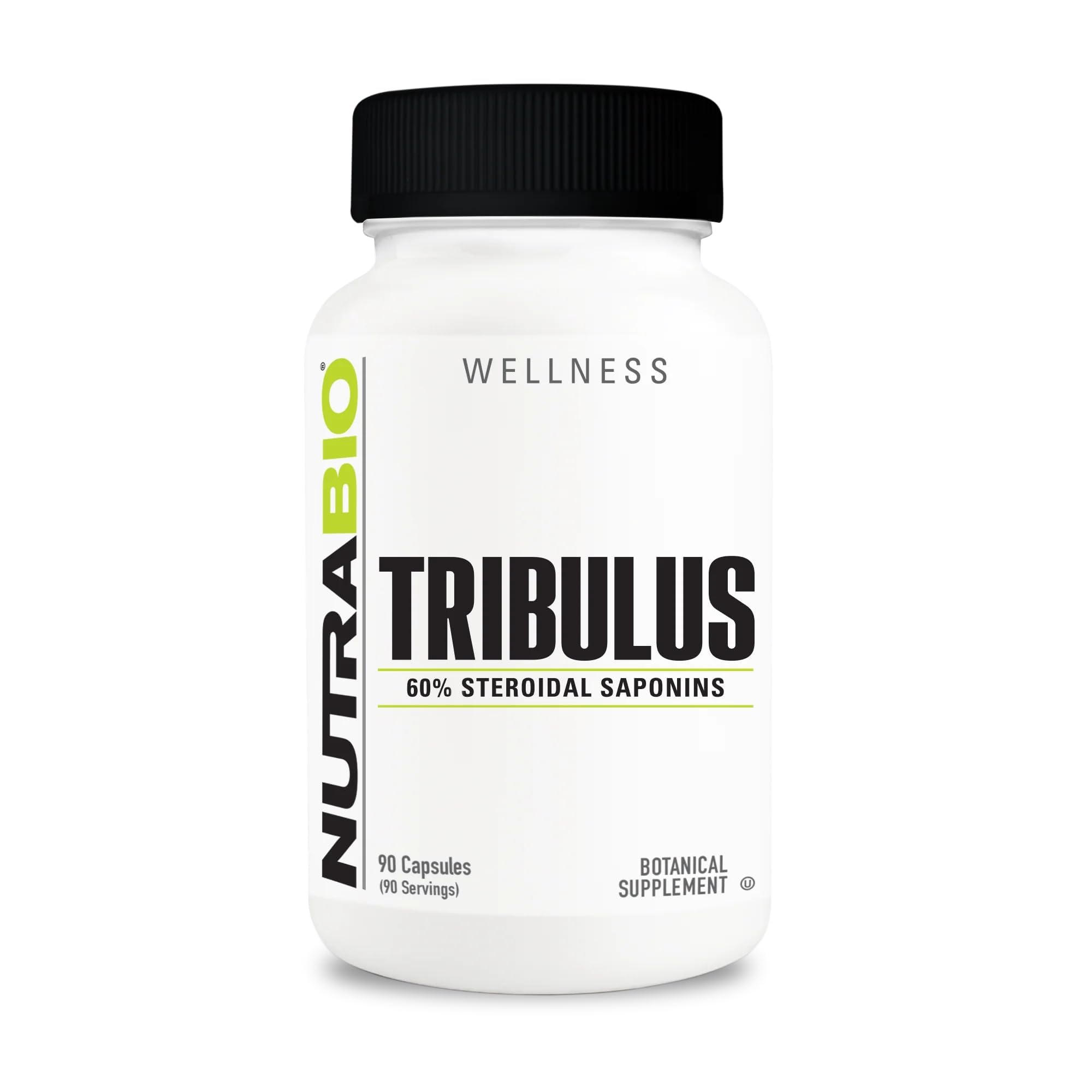NutraBio Tribulus Terrestris Supplement 68g front view
