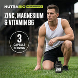 NutraBio ZMA Supplement 60g capsules