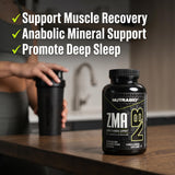 NutraBio ZMA Supplement bottle with cap
