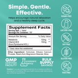 NutraBulk Melatonin Tablets 10mg with measuring spoon