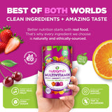 Nutracelle gummies displayed with fresh fruits