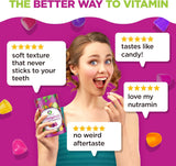 Nutracelle gummies with a measuring spoon for serving size