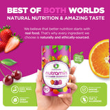 Nutracelle Nutramin Adult Multivitamin Gummies cherry flavour close-up